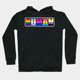 Human Lgbt Flag Gay Pride Month Transgender Hoodie